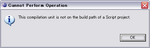 This compilation unit is not on the build path of a Script project