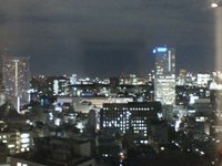 喫煙所から見える夜景